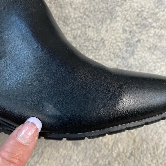 New Anne Klein Flex Mollie Knee High Boots Low Wedge Black Sz 6.5 - Picture 11 of 15